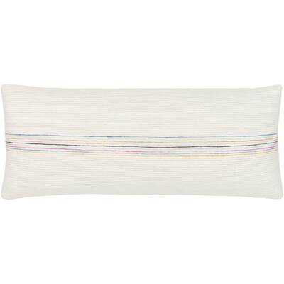 Surya Verona Cotton Striped Lumbar Throw Pillow