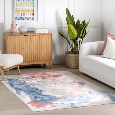 Nuloom Galia Abstract Washable Area Rug