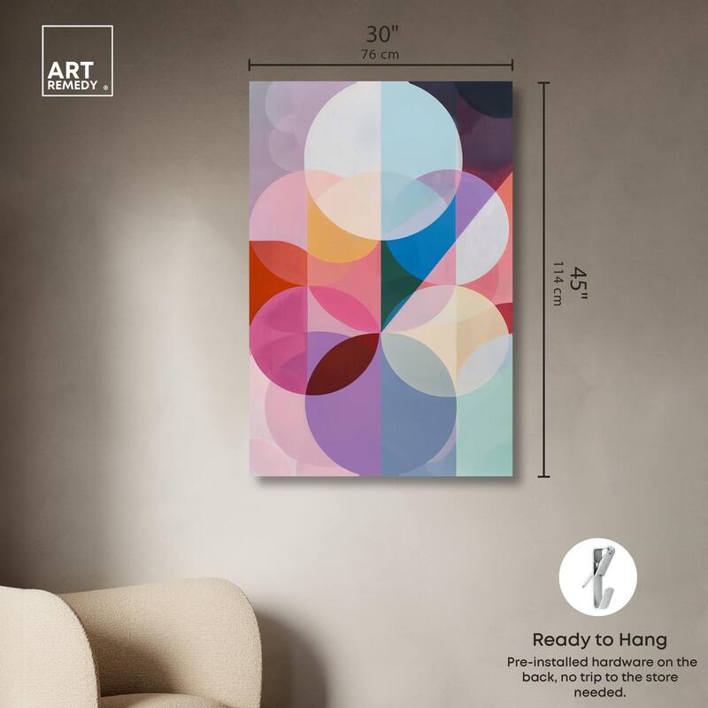 Oneiric Circles III Canvas by Art Remedy, Gallery Wrapped