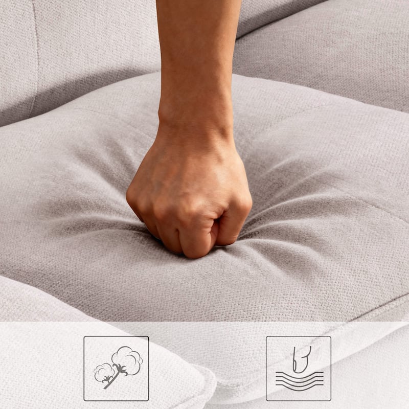 3 Seater Modern Soft Upholstered Power Reclining Sofa for Living Room