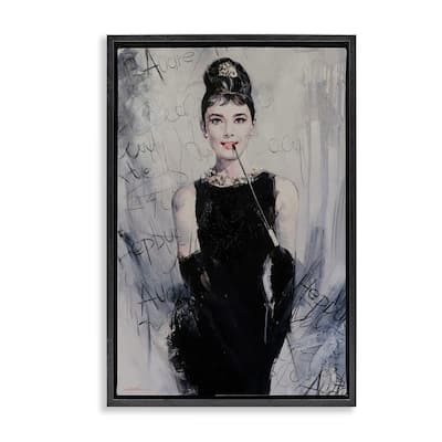 Stupell Classic Audrey Modern Details Framed Floater Canvas Wall Art Design By Lucille Lee