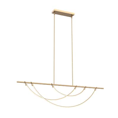 Alora Lighting LP317460 Aryas 60" Wide LED Linear Chandelier