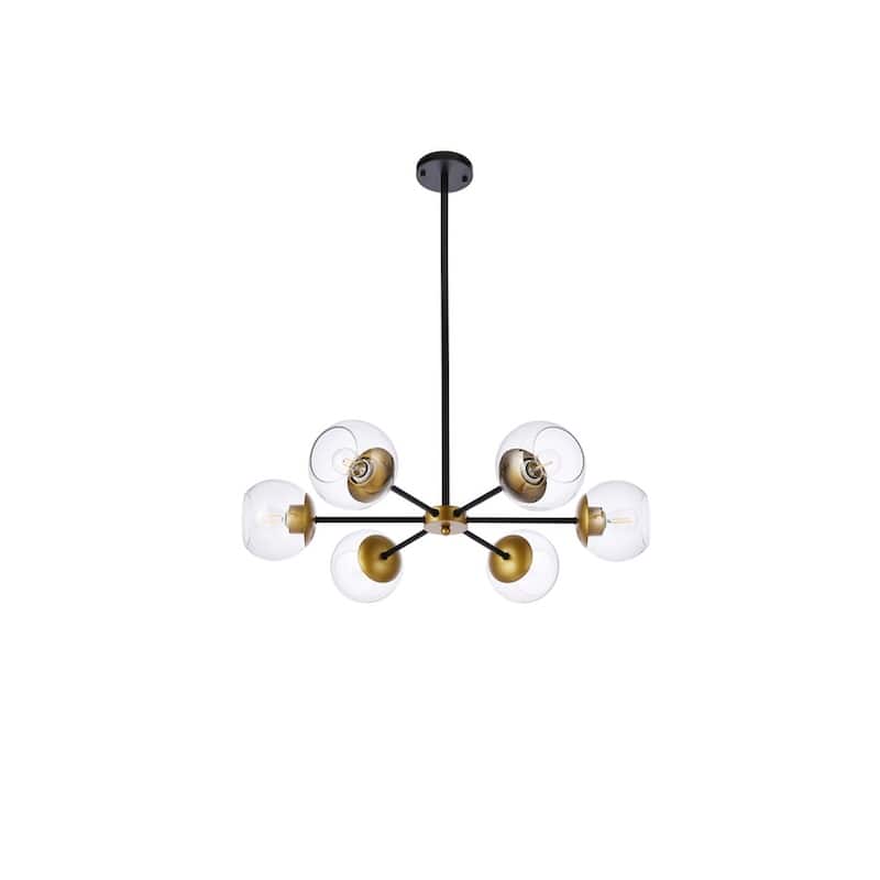 Brooke 30 inch Pendant with Clear Shade - N/A