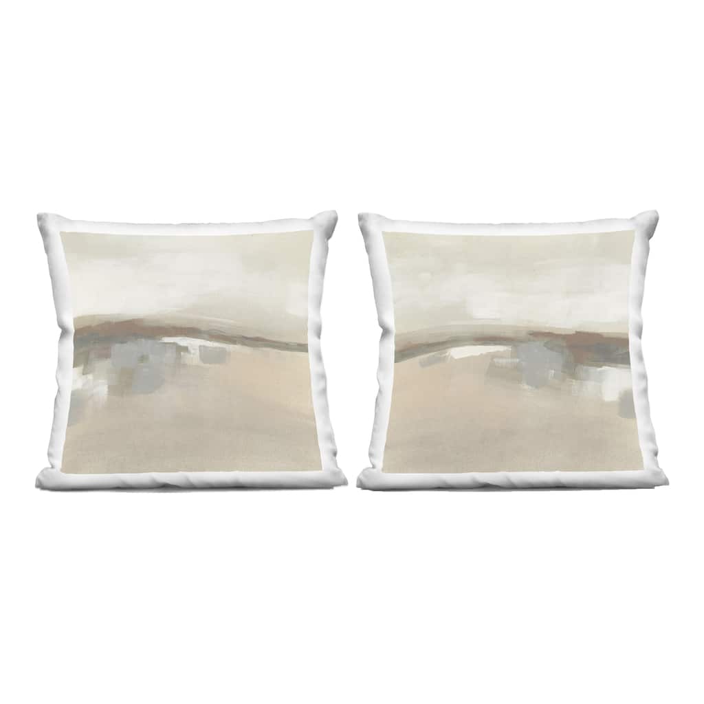 Stupell Earthy Landscape Impressions Decorative Printed Throw Pillow Design by June Erica Vess (Set of 2)
