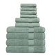 preview thumbnail 18 of 31, Hyped Rocklane 10 Piece Bath Towel Set in Blue - N/A Green