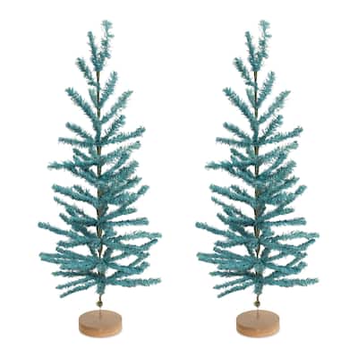 Tree (Set of 2) 48"H Paper - Blue
