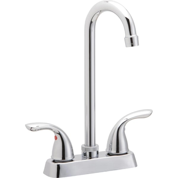 Elkay LK2477 Everyday 1.5 GPM Deck Mounted Bar Faucet with Metal Handles - Chrome
