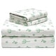 preview thumbnail 19 of 24, Pointehaven Printed Cotton Flannel Hemstitch Deep Pocket Bed Sheet Set California King - Cactus