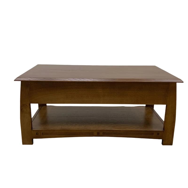 Mission Crofter Style 1 Drawer Coffee Table - Model A32 - Walnut Stain