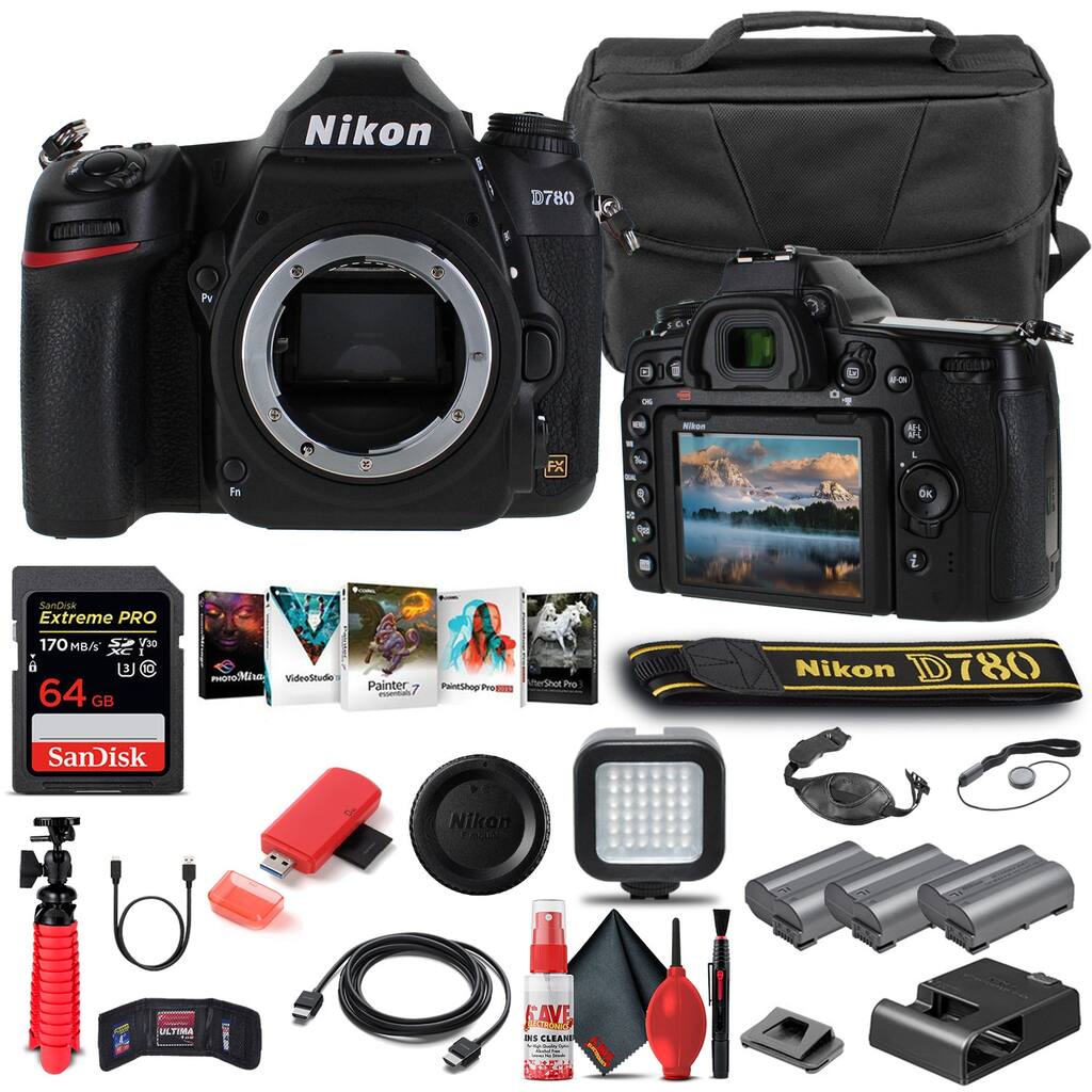 Nikon D780 DSLR Camera Body Only 1618 - Advanced Bundle