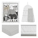 preview thumbnail 2 of 4, Sweet Jojo Designs Beige Grey White Boho Mountain Animal Woodland Forest Friends Unisex Boy Girl 4-pc Nursery Crib Bedding Set