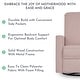 preview thumbnail 12 of 18, Evolur Raleigh Glider in Light Sand, Upholstered Plush Seating 360° Swivel Glider Rocking Chair