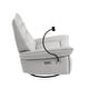 preview thumbnail 24 of 26, Genuine Italian Leather Match Power Swivel Rocker Recliner (Set of 2)