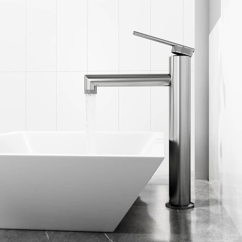 VIGO Sterling 11" H Single Handle Single Hole Bathroom Vessel Faucet