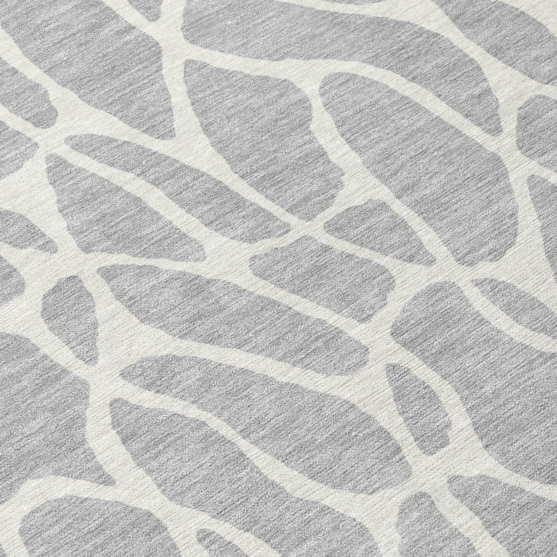 Machine Washable Indoor/ Outdoor Modern Chantille Rug