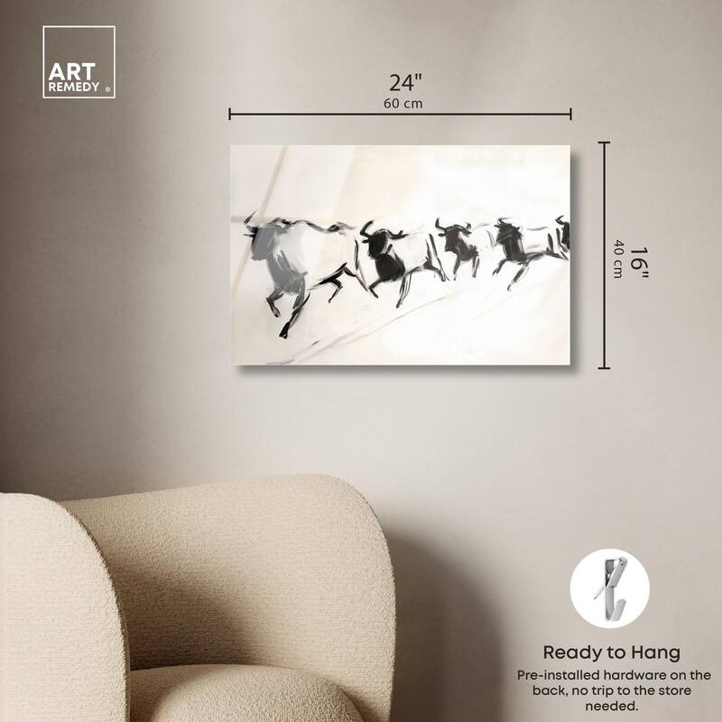 Bovine II Acrylic by Art Remedy, Ready to Hang