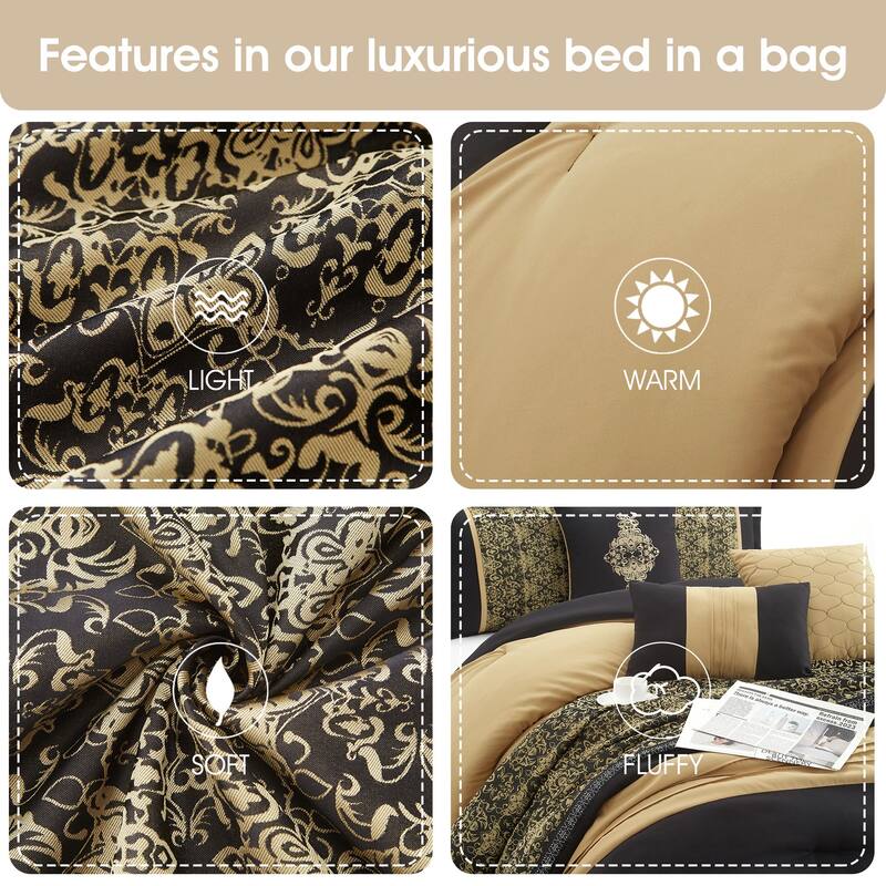 Nanshing Shelly 7 Piece Transitional Comforter Set