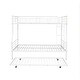 preview thumbnail 63 of 95, Metal Bunk Bed with Trundle and Guardrail, Convertible to Two Beds