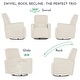 preview thumbnail 19 of 25, Evolur Holland Upholstered Plush Seating Glider Swivel