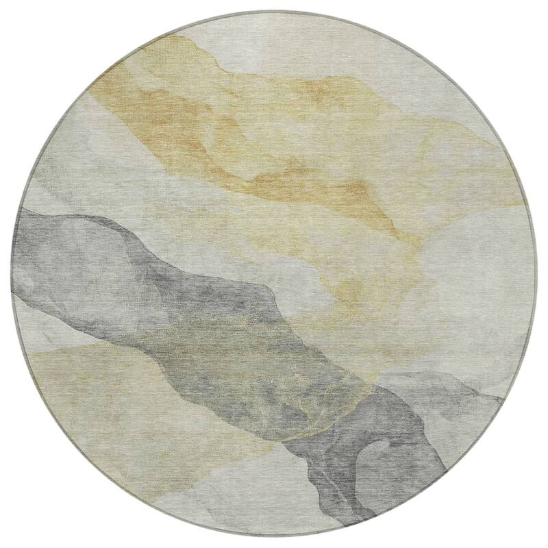 HomeRoots Abstract Transitional Rectangle Outdoor Rug