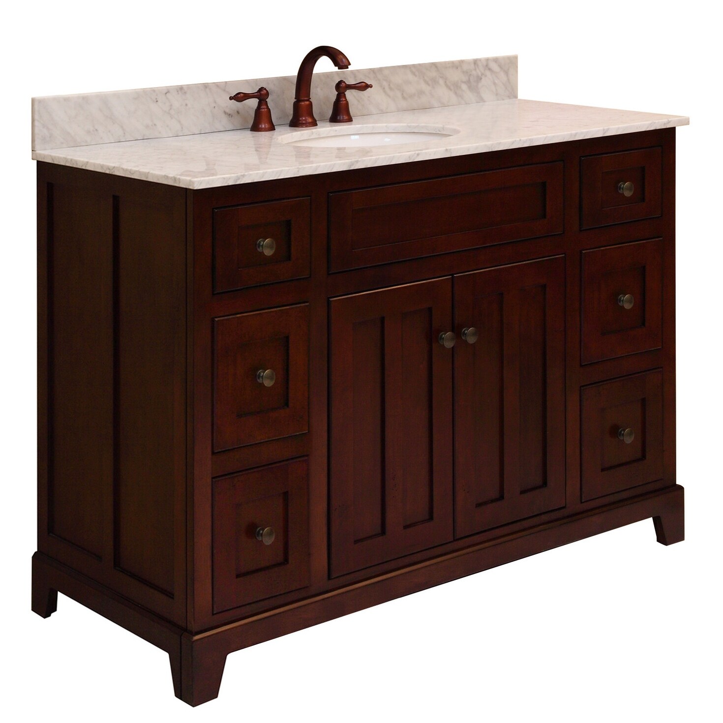 Shop Sunny Wood Gh4821d Grand Haven 48 Maple Wood Vanity Cabinet Only Overstock 17016206