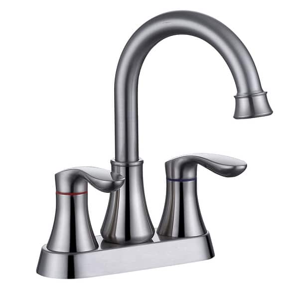 slide 2 of 18, 2-Handle Bathroom Vanity Sink Faucet with Pop-up Drain