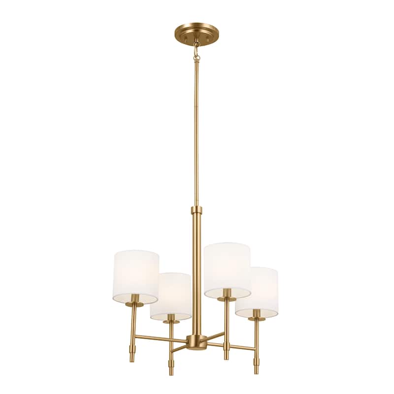 Kichler Lighting Ali 4-Light Brushed Natural Brass Mini Chandelier - 20