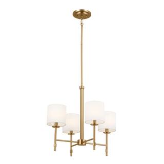 Kichler Lighting Ali 4-Light Brushed Natural Brass Mini Chandelier - 20