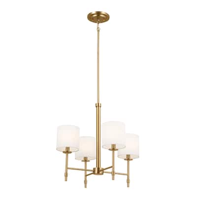 Kichler Lighting Ali 4-Light Brushed Natural Brass Mini Chandelier - 20