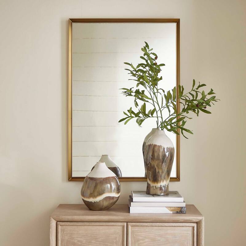 Uttermost Heisler Brass Mirror