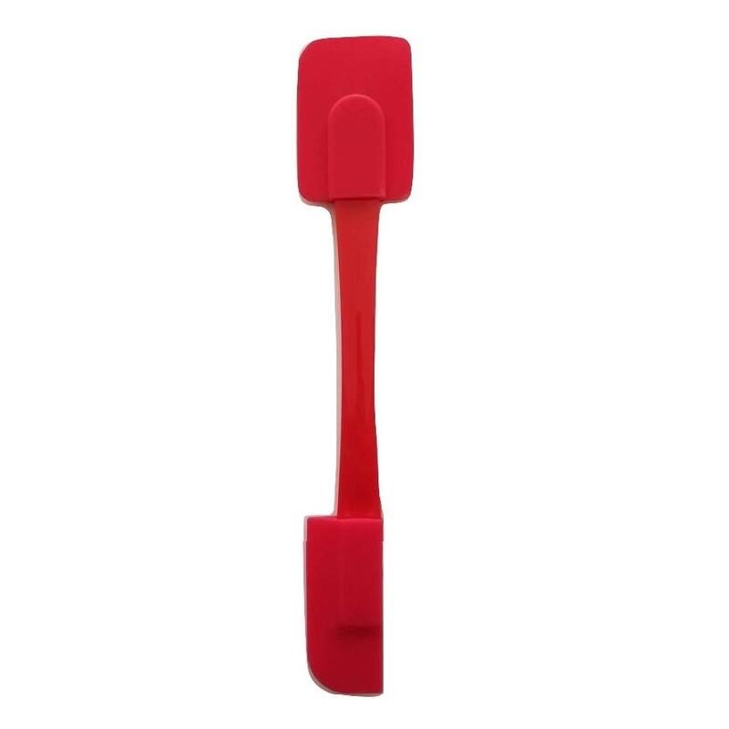 10" Double Sided Non-Stick Silicone Scaper Spatula - Red