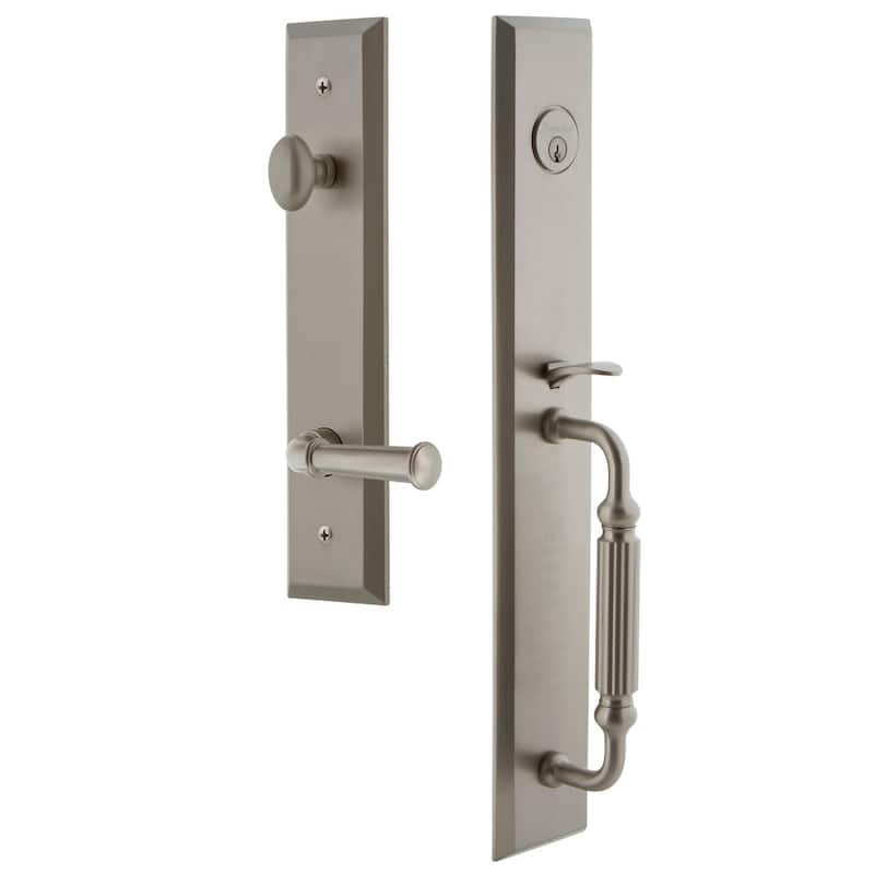 Grandeur Fifth Avenue Solid Brass Rose Right Handed Keyed Entry Single