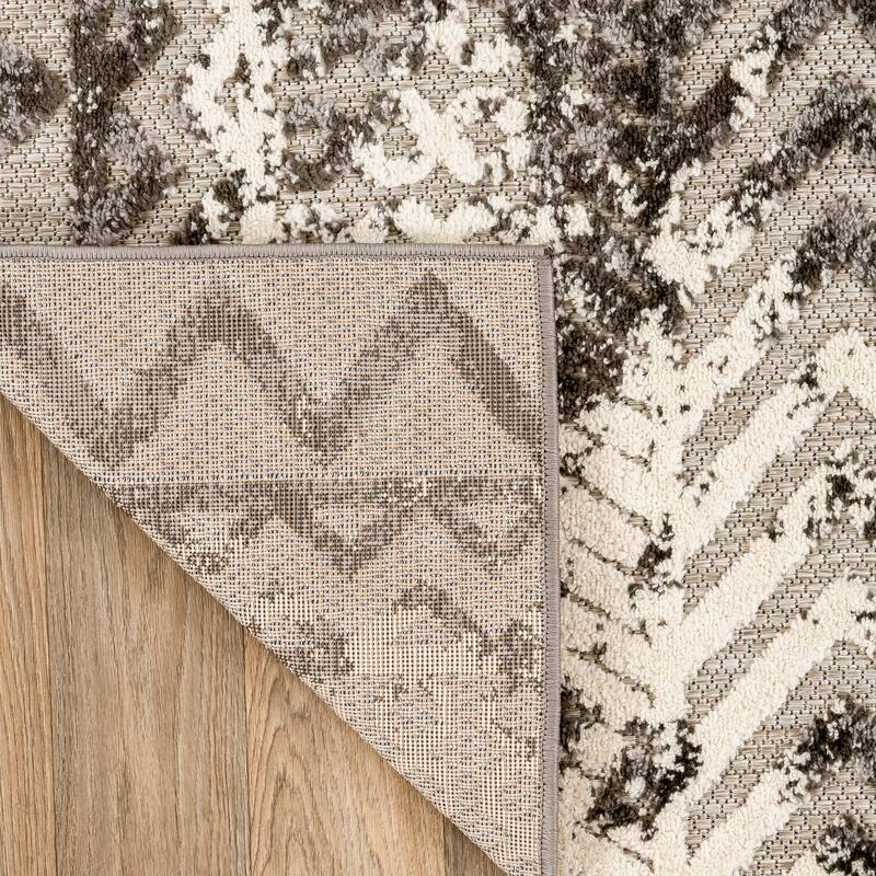 World Rug Gallery Turin Modern Geometric Bohemian Indoor/Outdoor Area Rug