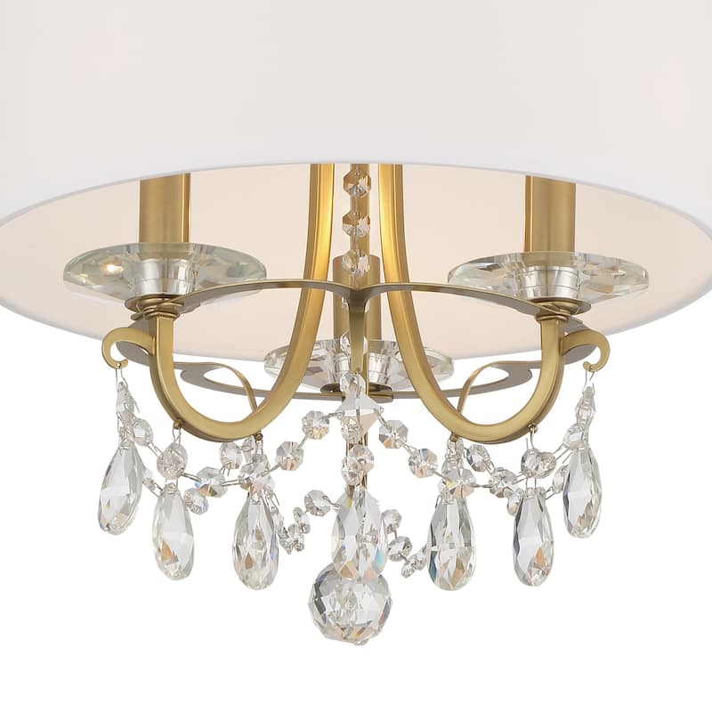 Crystorama Lighting Group Othello 3 Light 15" Wide Swarovski Strass
