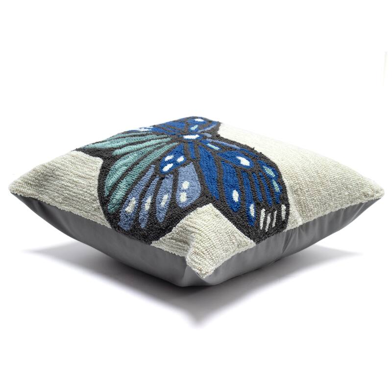 Liora Manne Frontporch Butterfly Indoor/Outdoor Pillow