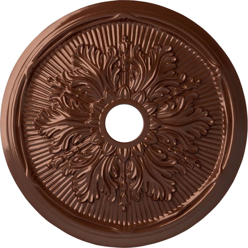 23 3/4"OD x 3 5/8"ID x 1 7/8"P Luton Leaf Ceiling Medallion