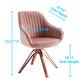 Art Leon Classical Swivel Office Accent Arm Chair with Golden Legs