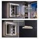 preview thumbnail 43 of 44, Modland 24"-42W x 36"H LED Medicine Cabinet Mirror with USB Charging,5x Makeup Mirror