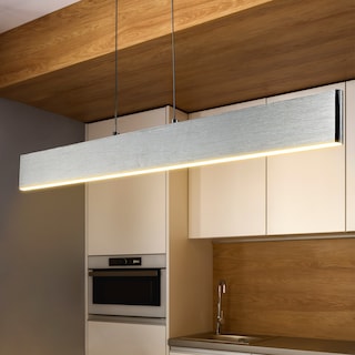 Julian 40" Dimmable Adjustable Integrated LED Metal Linear Pendant, by JONATHAN  Y