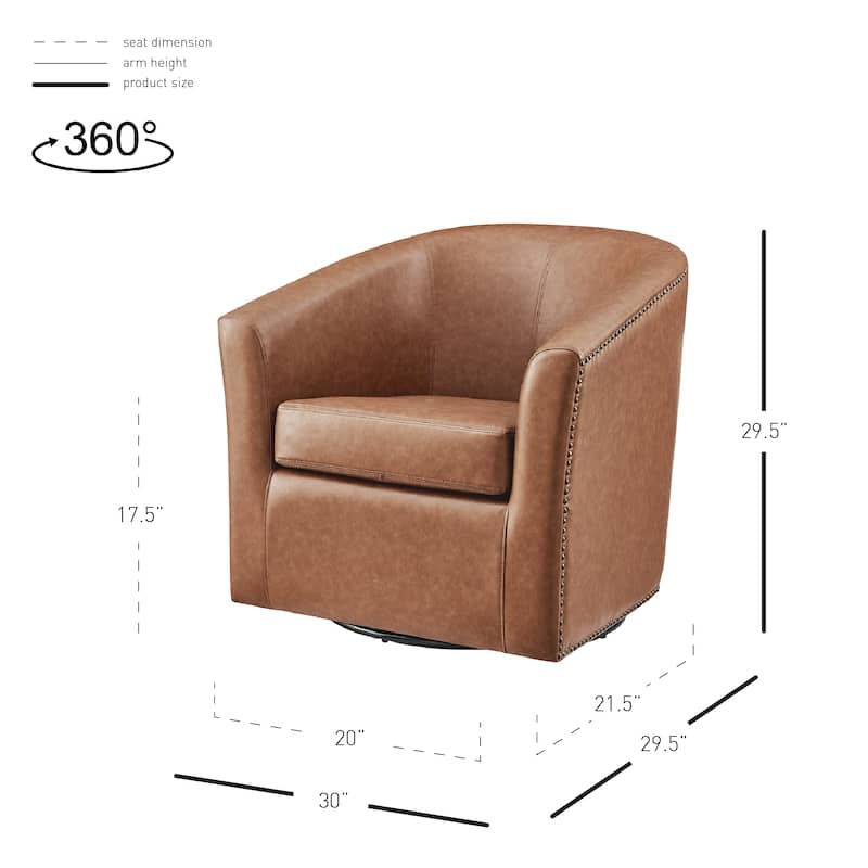 NPD Furniture Ernest Swivel Arm Chair