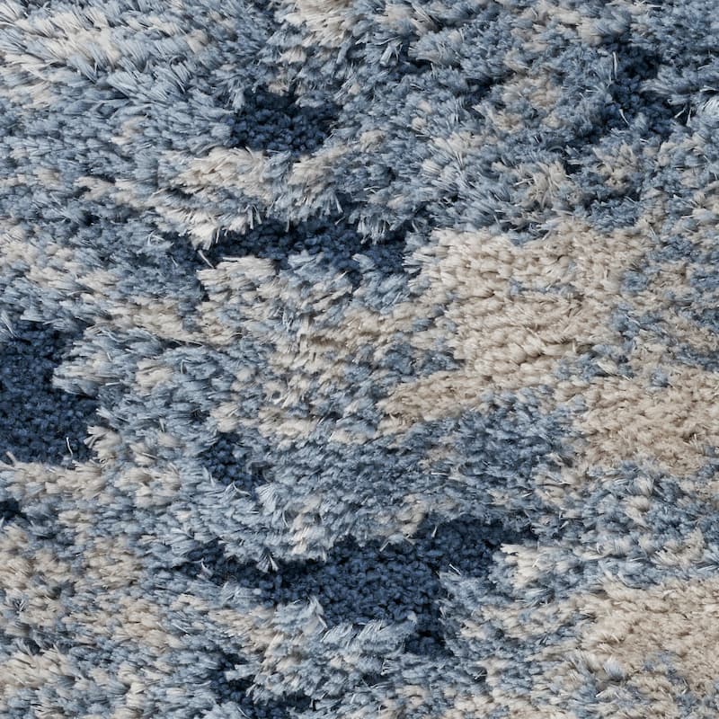 Nourison Luxurious Shag Abstract Wave Plush Shag Area Rug