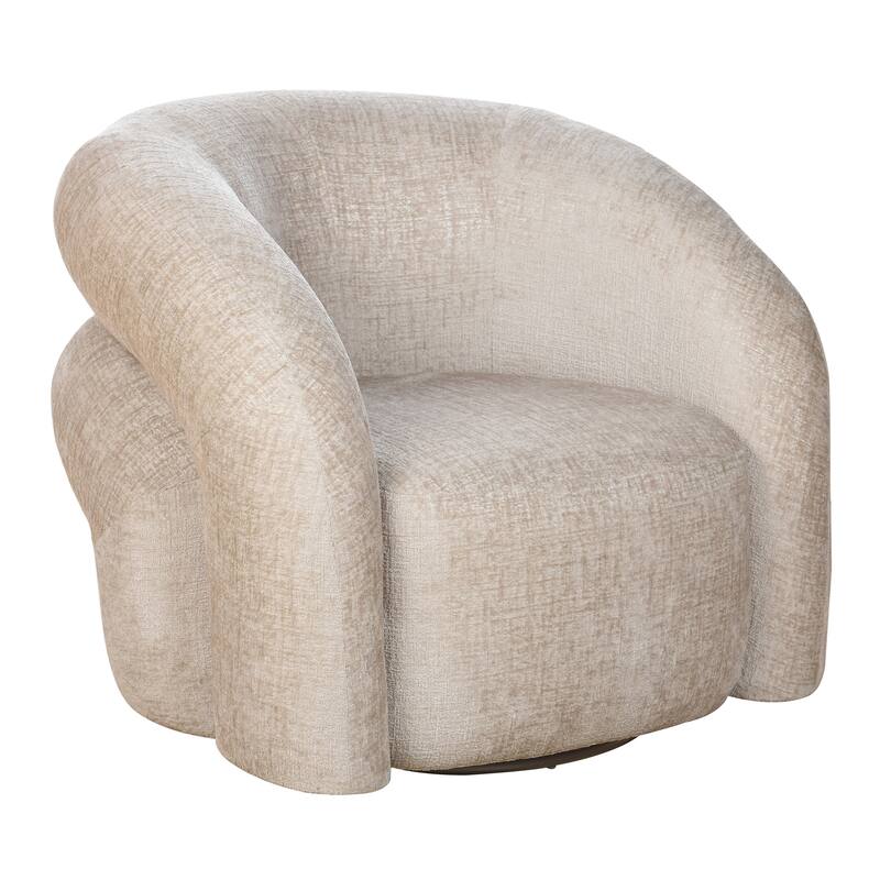 StyleCraft Arlo Swivel Tub Accent Chair - Solo Beige