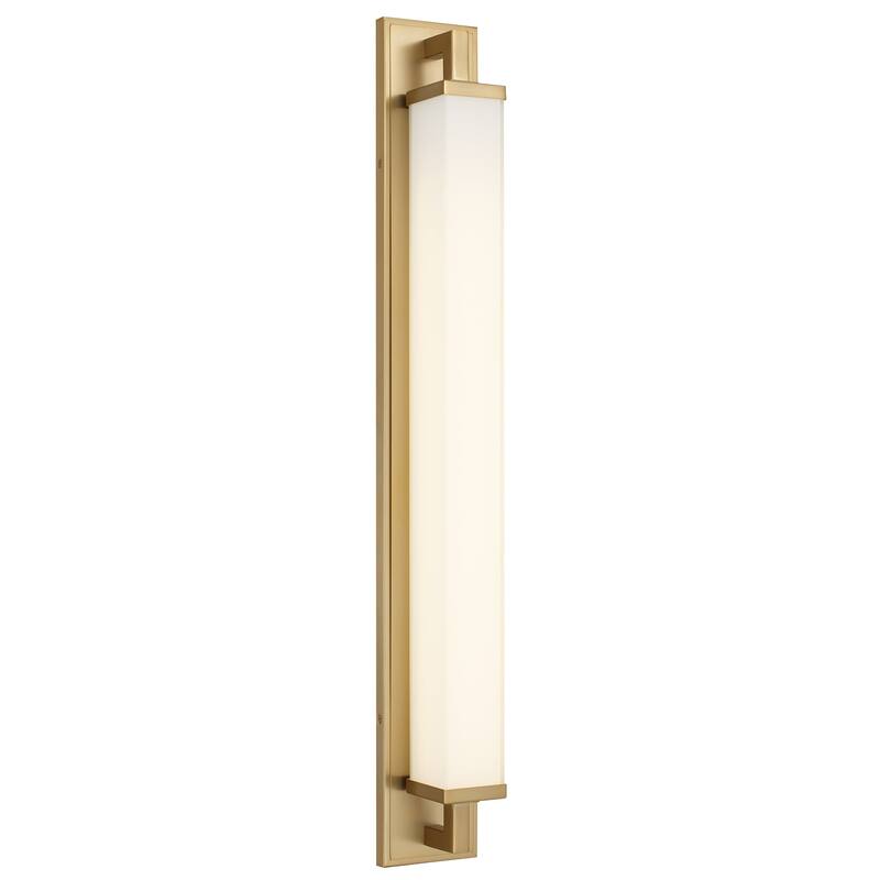 Zenith 34" Antique Brass LED Bathroom Vanity Light