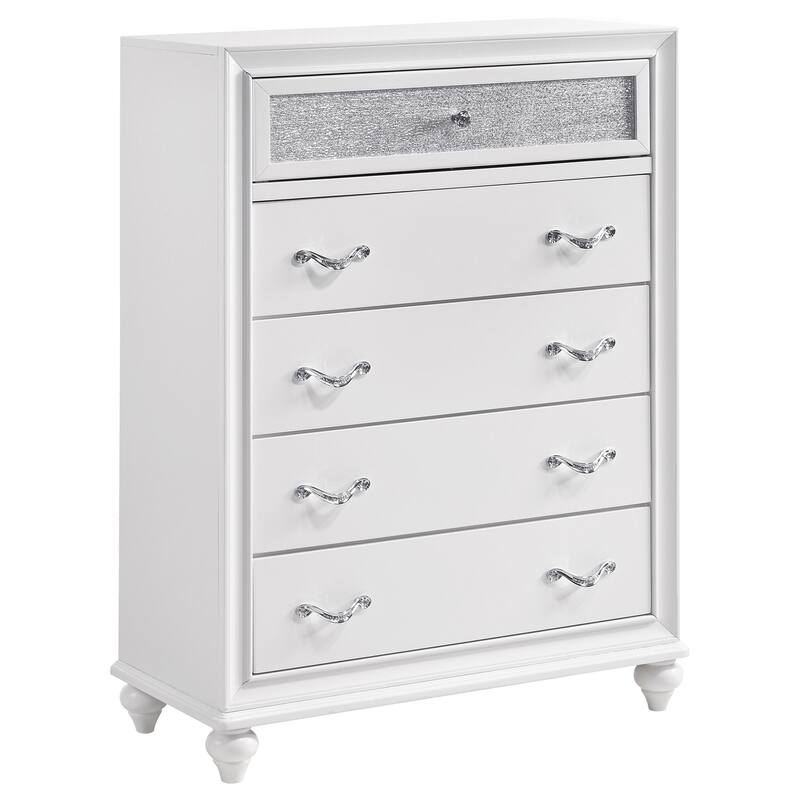 Randall White 5-drawers Chest