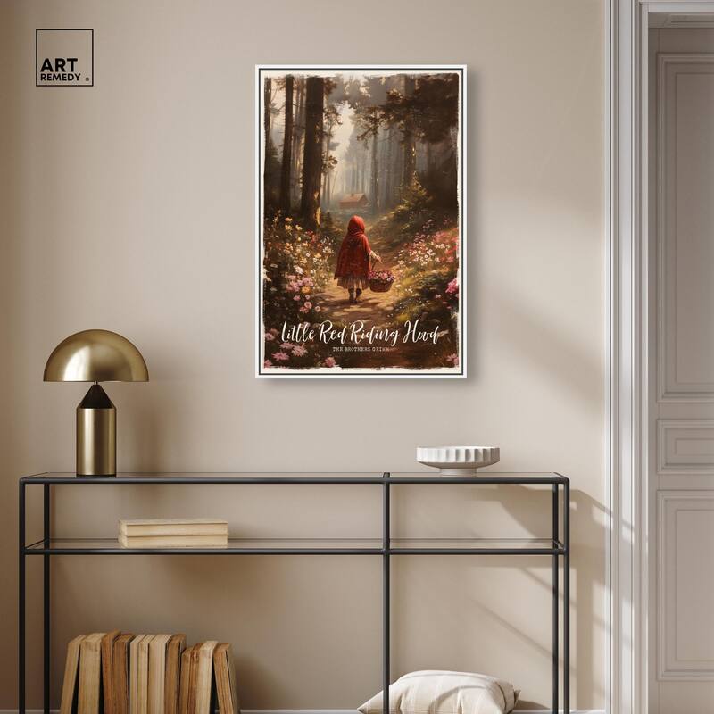 Classic Red Riding Hood Canvas by Art Remedy