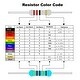 Sourcing Map 50pcs 470 Ohm Resistor 1/4W 5% Tolerance Carbon Film Resistors Axial Lead 4 Bands For DIY Electronic Projects And Experiments