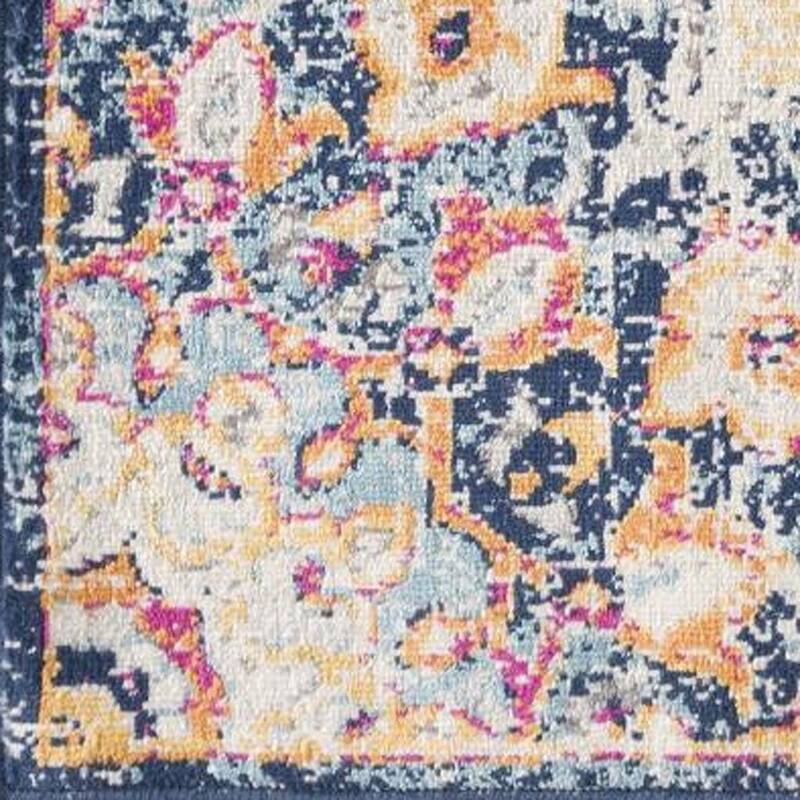 HomeRoots Oriental Transitional Square Area Rug - 27.00 in. x 24.00 in. x 0.40 in.