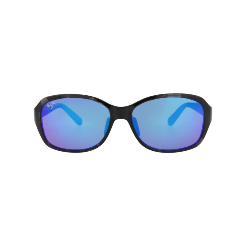 Maui Jim Square-Frame Nylon Sunglasses - Grey Tortoise Grey Tortoise Blue - Black - Blue Lens