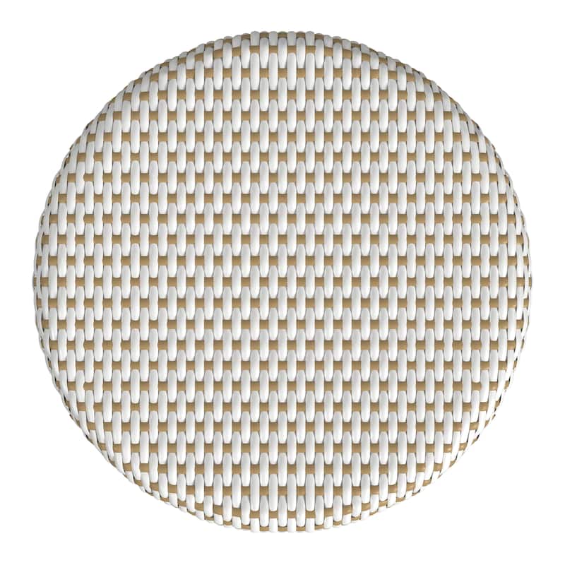 Tobias Rattan Round 18" Accent Stool