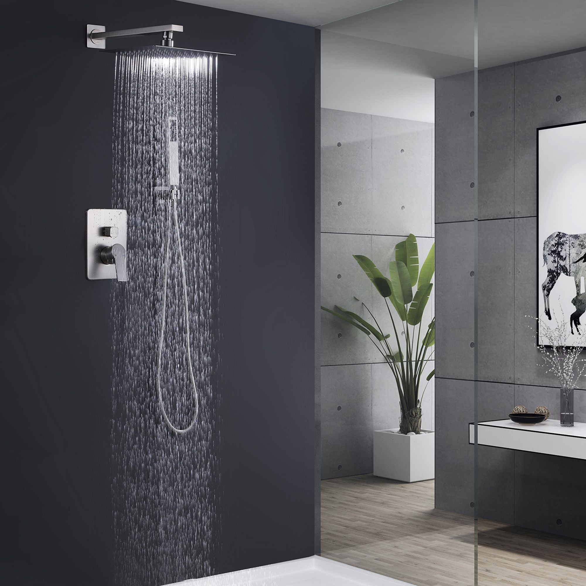 Complete Shower System With Rough In Valve
